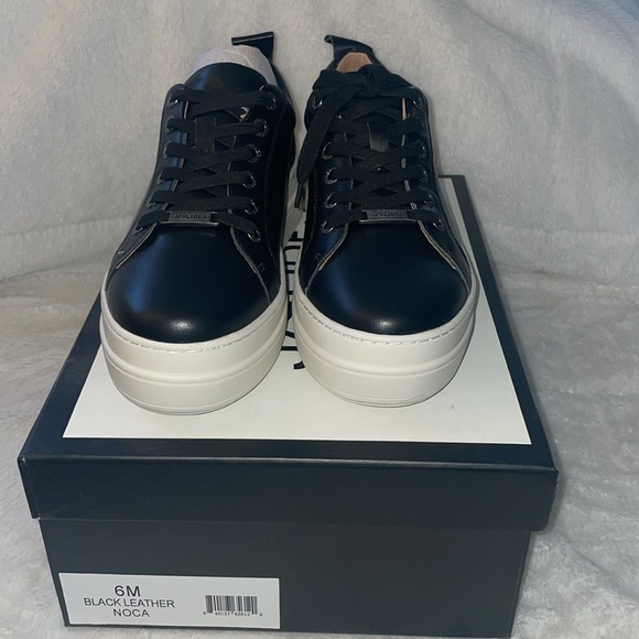 NWT J/SLIDES NOCA Black Leather Sneaker - Picture 7 of 15